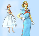 1950s Vintage Simplicity Sewing Pattern 2331 Misses Sailor Dress Size 32 Bust