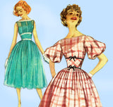1950s Vintage Simplicity Sewing Pattern 2332 Misses Party Dress Size 32 Bust