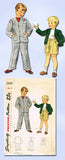 1940s Vintage Simplicity Sewing Pattern 2334 Boys Suit w Shorts or Pants Sz 4