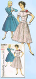 1950s Vintage Simplicity Sewing Pattern 2343 Uncut Misses 2 Piece Dress Size 12