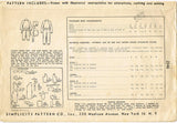 1940s Vintage Simplicity Sewing Pattern 2346 Cute Toddler Girls Snowsuit Sz 2