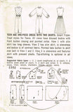 1950s Vintage Simplicity Sewing Pattern 2352 Uncut Misses Shirtwaist Dress Sz 14