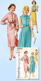 1950s Vintage Simplicity Sewing Pattern 2352 Uncut Misses Shirtwaist Dress Sz 14