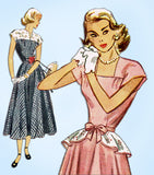 1940s Vintage Simplicity Sewing Pattern 2357 Misses Peplum Dress Size 33 Bust