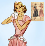 1940s Vintage Simplicity Sewing Pattern 2357 Misses Peplum Dress Size 33 Bust