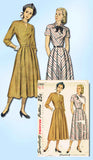 1940s Vintage Simplicity Sewing Pattern 2360 Misses Dress w Kimono Sleeve Sz 34 B