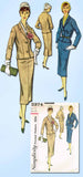 1950s Vintage Simplicity Sewing Pattern 2374 Uncut Misses Mid Mod Suit Size 14