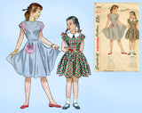 1940s Vintage Simplicity Sewing Pattern 2386 Easy Uncut Teen Girls Dress Size 14