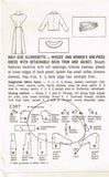 1950s Vintage Simplicity Sewing Pattern 2387 Uncut Misses Wiggle Dress Size 35 B