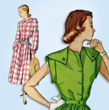 1940s Vintage Simplicity Sewing Pattern 2407 Charming Uncut Misses Dress Sz 34 B - Vintage4me2