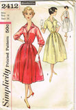 1950s Original Vintage Simplicity Pattern 2412 Uncut Misses Rockabilly Dress Sz 14 Vintage4me2