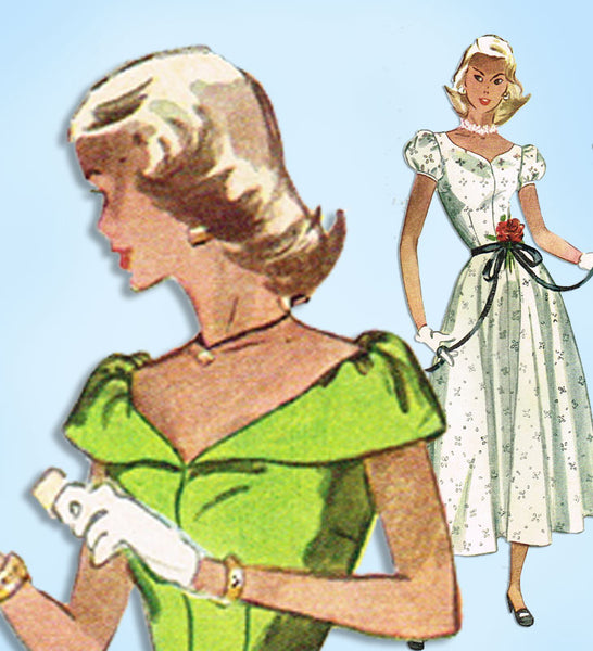 1940s Simplicity Sewing Pattern 2412 Misses Graduation Prom Dress 33 B Vintage4me2 1940s Simplicity Sewing Pattern 2412 Misses Graduation Prom Dress 33 B Vintage4me2