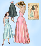 1940s Vintage Simplicity Sewing Pattern 2423 Easy Misses Evening Length Slip 32B