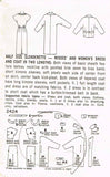 1950s Vintage Simplicity Sewing Pattern 2424 Uncut Misses Dress and Coat Sz 33 B