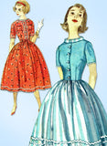 1950s Vintage Simplicity Sewing Pattern 2430 Uncut Misses Shirtwaist Dress 34 B