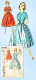 1950s Vintage Simplicity Sewing Pattern 2430 Uncut Misses Shirtwaist Dress 34 B
