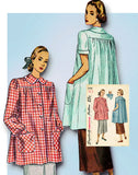 1940s Original Vintage Simplicity Sewing Pattern 2436 Misses Smock Size 36 Bust - Vintage4me2