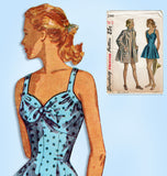1940s Vintage Simplicity Pattern 2441 Uncut Misses Bathing Suit Sz 30 B