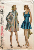1940s Vintage Simplicity Pattern 2441 Uncut Misses Bathing Suit Sz 30 B