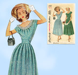 Simplicity 2469: 1940s Cute Misses Dress Sz 30 Bust Vintage Sewing Pattern
