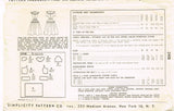 Simplicity 2498: 1940s Easy Misses Day Dress Sz 30 B Vintage Sewing Pattern