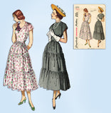 1940s Vintage Simplicity Sewing Pattern 2510 Uncut Easy Misses Dress Sz 34 Bust - Vintage4me2