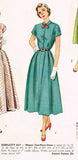 1940s Vintage Simplicity Sewing Pattern 2517 Uncut Misses Shirtwaist Dress 32 B