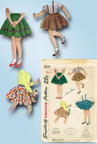 1940s Vintage Simplicity Sewing Pattern 2533 Easy to Make Toddler Girls Skirt Sz 4