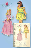 1940s Vintage Simplicity Sewing Pattern 2555 Toddler Girls Flower Girl Dress Sz6