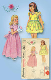 1940s Vintage Simplicity Sewing Pattern 2555 Little Girls Flower Girl Dress Size 7