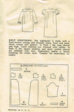 1950s Vintage Simplicity Sewing Pattern 2557 Uncut Little Girls Nightgown Size 7