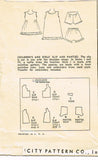 1940s Vintage Simplicity Sewing Pattern 2558 Uncut Toddler Girls Undies Set Sz 4