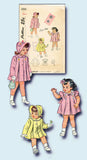 1940s Vintage Baby Girls Dress, Coat & Bonnet 1946 Simplicity Sewing Pattern Sz1 - Vintage4me2