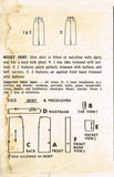 1950s Vintage Simplicity Sewing Pattern 2613 Simple Uncut Misses Skirt Size 28 W