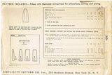 1940s Original Vintage Simplicity Pattern 2624 Simple to Make Misses Skirt 26 W