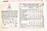 1950s Vintage Simplicity Sewing Pattern 2627 Misses Shirtwaist Dress Size 34 B