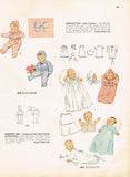 1940s Vintage Simplicity Sewing Pattern 2656 Infant Layette Christening Dress