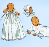 1940s Vintage Simplicity Sewing Pattern 2656 Infant Layette Christening Dress