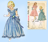1940s Vintage Simplicity Sewing Pattern 2685 Teen Girls Dress or Gown Size 12