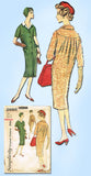 1950s Vintage Simplicity Sewing Pattern 2686 Uncut Misses Blouson Dress Size 34B