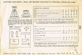 1940s Vintage Simplicity Sewing Pattern 2686 Sweet Toddler Girls Dress or Gown Sz 3