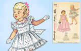 1940s Vintage Simplicity Sewing Pattern 2686 Sweet Toddler Girls Dress or Gown Sz 3