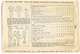 1940s Vintage Simplicity Sewing Pattern 2689 Misses Maternity Suit Size 30 Bust