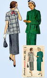 1940s Vintage Simplicity Sewing Pattern 2689 Uncut Misses Maternity Suit Sz 32 B