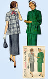 1940s Vintage Simplicity Sewing Pattern 2689 Misses Maternity Suit Size 30 Bust