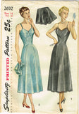 1940s Vintage Simplicity Sewing Pattern 2692 Misses Princess Slip & Panties 32 B - Vintage4me2