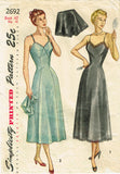1940s Vintage Simplicity Sewing Pattern 2692 Plus Size Slip & Panties Sz 42 Bust - Vintage4me2