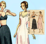 1940s Vintage Simplicity Sewing Pattern 2693 Simple Misses Slip Size 34 Bust - Vintage4me2
