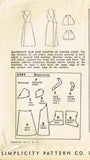 1940s Vintage Simplicity Sewing Pattern 2694 Misses Maternity Slip Size 32 Bust