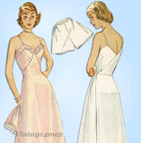 1940s Vintage Simplicity Sewing Pattern 2694 Misses Maternity Slip Size 32 Bust - Vintage4me2